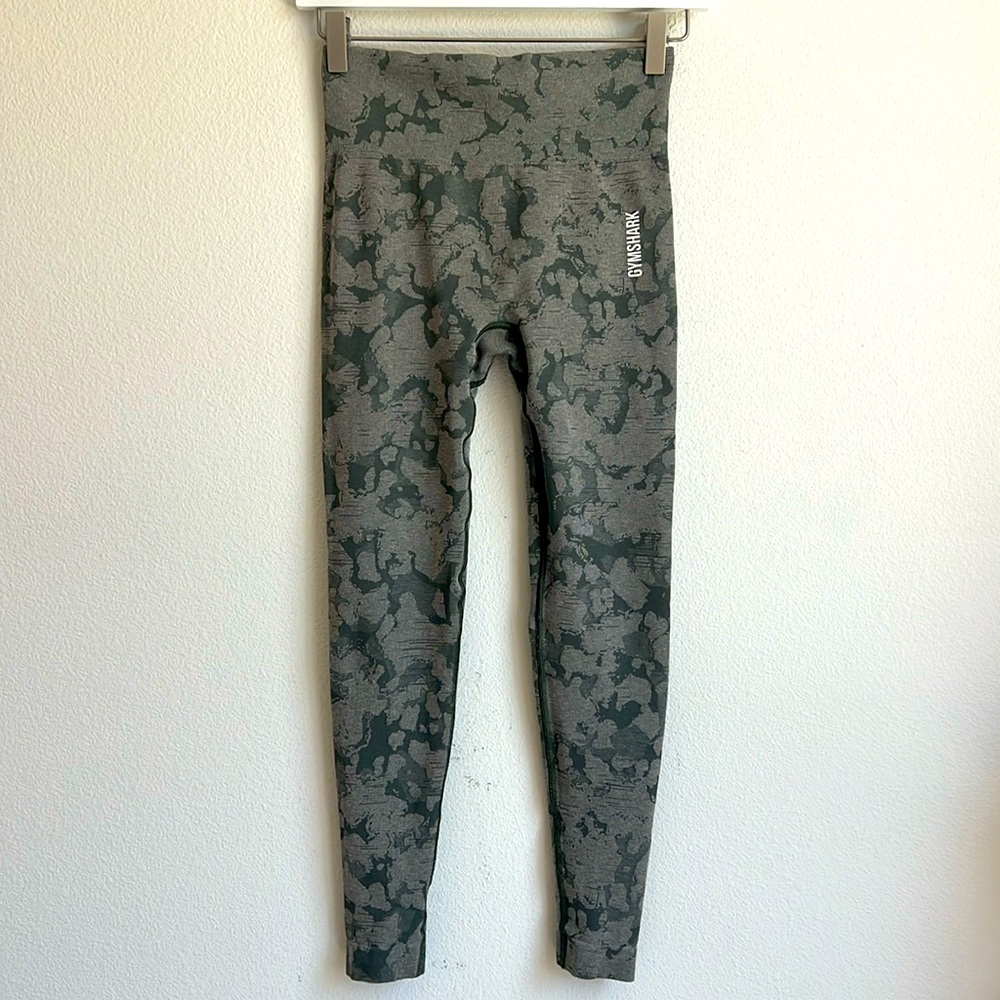 Gymshark Green Adapt Seamless Camo Leggings